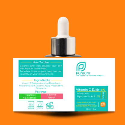 Pureum Brightening Vitamin C Elixir Serum 6% - 30ml